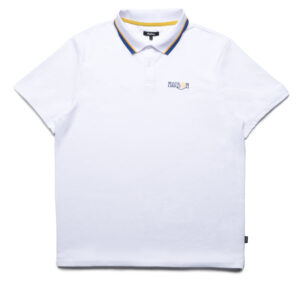 Malbon Golf Grasse Pique Polo - White