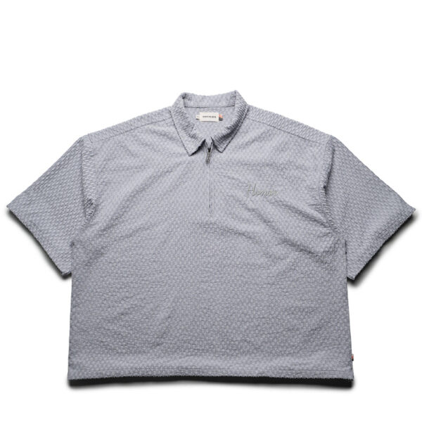 Honor The Gift Textured Knit Qtr Zip - Grey